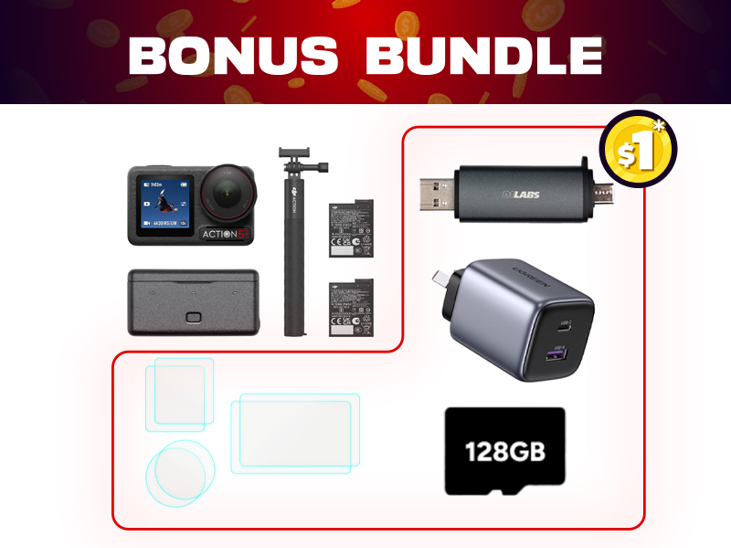 Osmo Action 5 Pro Adventure Combo + $1 Bonus Bundle